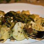 Culurgiones di baccalà con catalogna saltata in padella