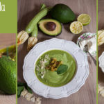 Zuppetta tiepida di avocado e zucchine