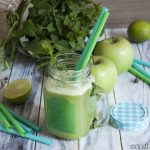 Succo verde con mela, cetriolo e menta