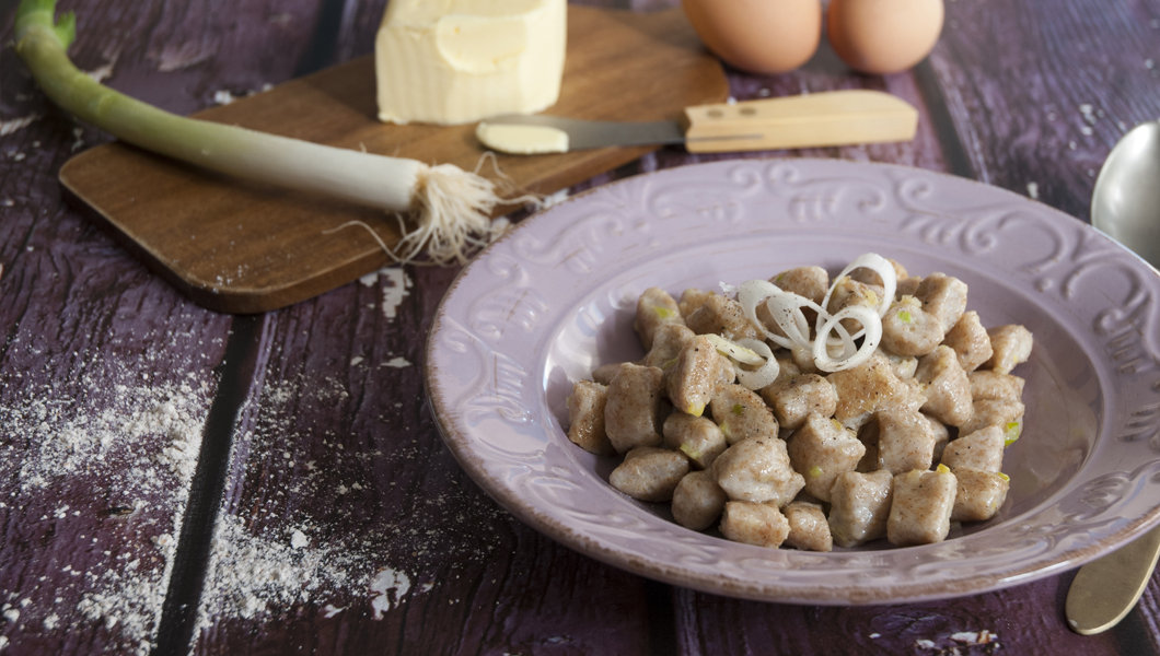 Gnocchetti di farro e ricotta Insaporiti con il cipollotto fresco