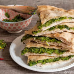 Focaccia ripiena alle cime di rapa