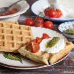 Waffles al pesto