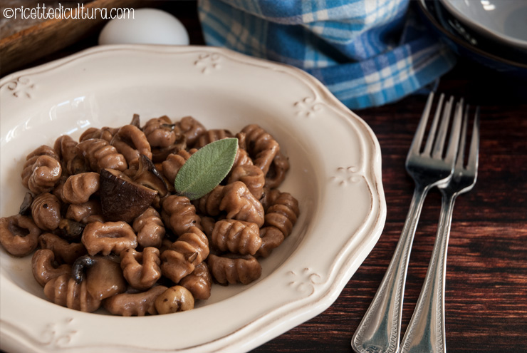 Gnocchi di farina di castagne dalla Valchiavenna Una ricetta tipica della Valchiavenna per gnocchi gustosi conditi con un sugo di funghi