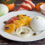 Mozzarella di bufala con insalata di agrumi e finocchio