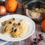 Indivia brasata all’arancia con cranberries