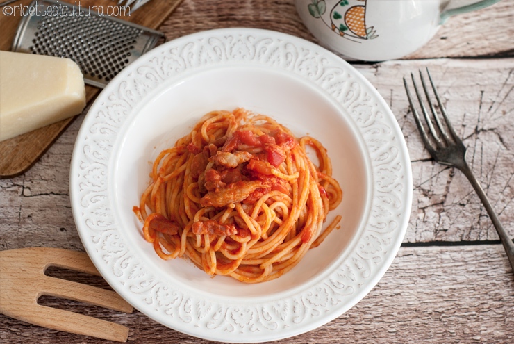 La verdadera pasta a la Amatriciana o matriciana - Ricette di Cultura