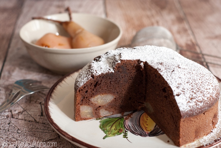 torta cioccolato pere