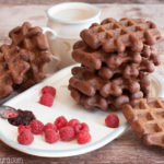 Waffles vegani al cacao