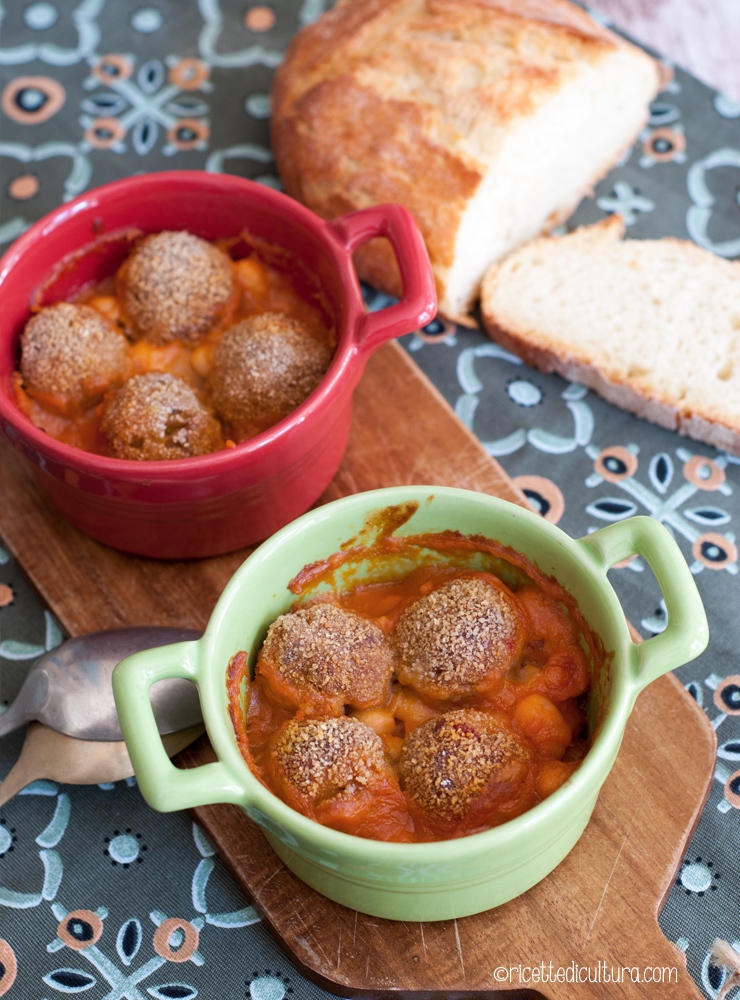 polpette e fagioli in cocotte