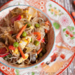 Spaghetti di soia con verdure