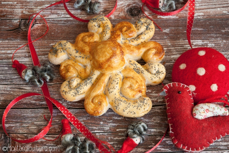 Il sole di pane Un centrotavola per il Solstizio... ma anche per il Natale 