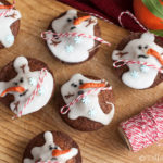 Tortine di pandizenzero con i pupazzi di neve